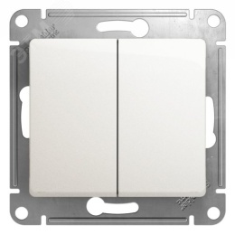 Переключатель GLOSSA GSL000665 2кл, механизм, перламутр