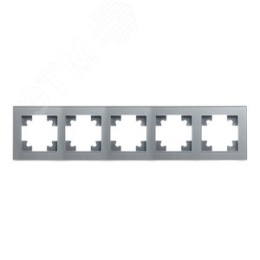 Рамка STEKKER GFR00-7005-03 5-я серебро, серия КАТРИН