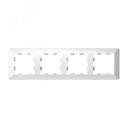 Рамка AtlasDesign AIR ATN220104 4-ая белый/дымчатый белый