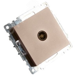 Розетка TV STEKKER GLS00-7108-02 шампань, (механизм) серия КАТРИН