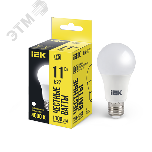 Лампа IEK LED11 A60 11W 4000K E27
