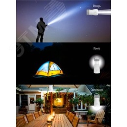 Фонарь Космос KOCAc6017LED 3w+7w аккум. кемпинг