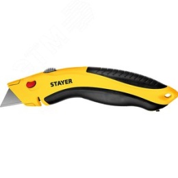 Нож STAYER hercules-24 0947 с трапецивидным лезвием