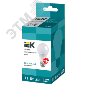 Лампа IEK LED11 A60 11W 4000K E27