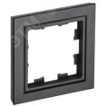 Рамка IEK BRITE 1пост черный