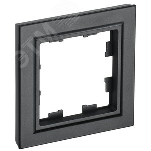 Рамка IEK BRITE 1пост черный