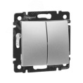 Legrand Valena 770105 Выключатель 2кл. алюм. 