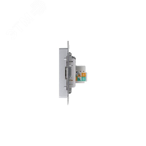 Розетка AtlasDesign ATN000389 TV+RG45, алюминий, механизм