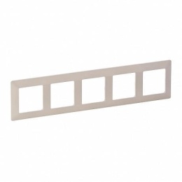 Legrand Valena-L 754045 рамка 5-поста сл.кость