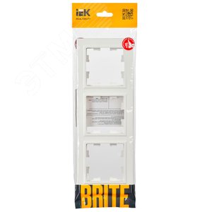Рамка IEK BRITE 3поста белый