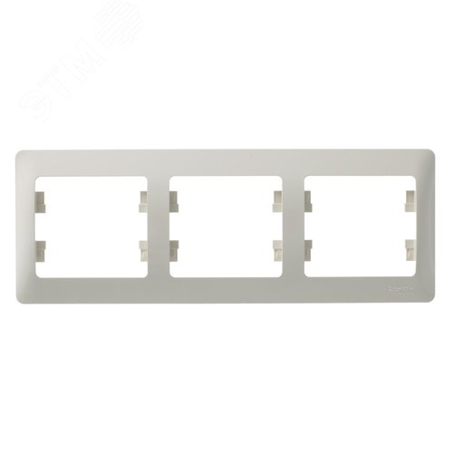 Рамка GLOSSA GSL000203 3пост бежевая