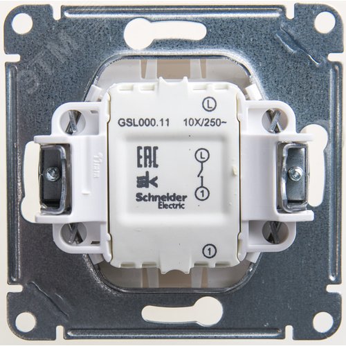 Выключатель GLOSSA GSL000611 1кл, механизм, перламутр