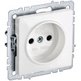 Розетка IEK BRITE 1-ная б/з белый