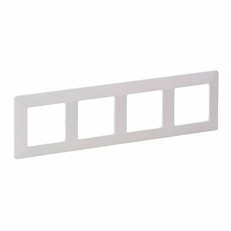 Legrand Valena-L 754004 рамка 4-поста белая