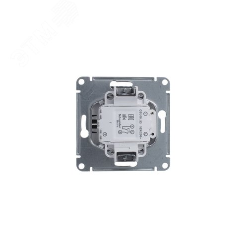 Выключатель GLOSSA GSL000753 2кл, с подс., механизм, антрацит