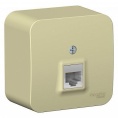 Розетка BLANCA BLNIA045007 RJ45 бежевая, наружная