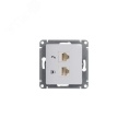 Розетка GLOSSA GSL000185 RJ11*RJ45 в рамку белая