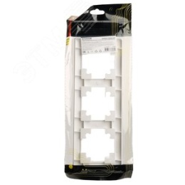 Рамка STEKKER PFR00-7003-01 3-я белая пластик, серия КАТРИН