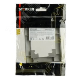 Рамка STEKKER PFR00-7001-06 1-я графит пластик, серия КАТРИН