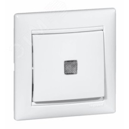 Legrand Valena 774410 выключатель 1кл с под. мех белый 