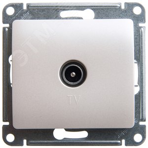 Розетка GLOSSA GSL000693 TV, механизм, перламутр