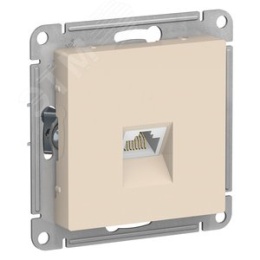 Розетка AtlasDesign ATN000283 RG45, бежевый, механизм