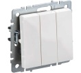 Выключатель IEK BRITE 3кл белый