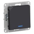 Выключатель AtlasDesign ATN001013 1кл c подсв, карбон, механизм