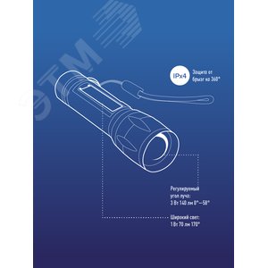 Фонарь КОСМОС KocАС1011lith 3W+COB 1W