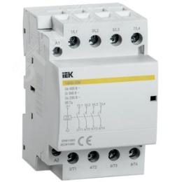 Контактор модульный IEK КМ40-40М 40А 4П 4НО