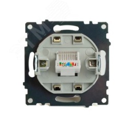 Розетка RJ-45 STEKKER GLS00-7107-08 золото, (механизм) серия КАТРИН