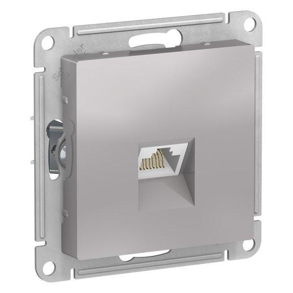 Розетка AtlasDesign ATN000383 RJ45, алюминий, механизм