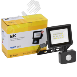 Прожектор IEK СДО-06 20Вт 220-240В 6500k 1600Лм IP54 c датчиком
