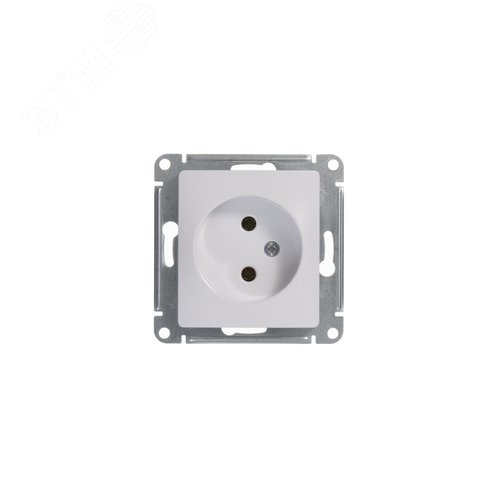 Розетка GLOSSA GSL000141 б/з в рамку белый