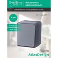 Выключатель AtlasDesign PROFI54 ATN544011 1кл антрацит
