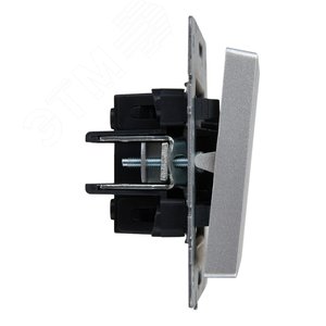Выключатель IEK BRITE 1кл алюминий