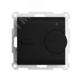 Терморегулятор STEKKER GLS00-7117-05 ЧЕРНЫЙ, д/т.пола 3500W серия КАТРИН