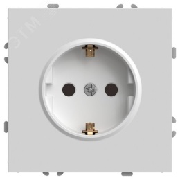 Розетка STEKKER RST16-5110-01 1ая c/з белый фарфор, серия ЭМИЛИ