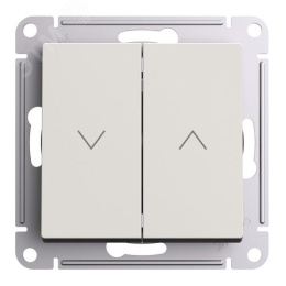 Выключатель AtlasDesign ATN000219 2кл жалюзи, бежевый, механизм