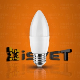 Лампа ISVET LED8 8W C37 Е14 4000K C37-103 свеча