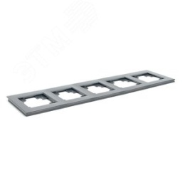 Рамка STEKKER GFR00-7005-06 5-я графит, серия КАТРИН