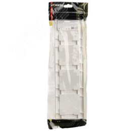 Рамка STEKKER PFR00-7004-01 4-я белая пластик, серия КАТРИН