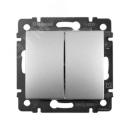 Legrand Valena 770105 Выключатель 2кл. алюм. 