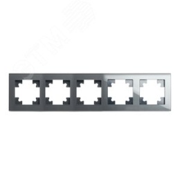 Рамка STEKKER GFR00-7005-06 5-я графит, серия КАТРИН