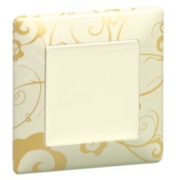 Legrand Valena-L 754111 рамка 1-пост Ампир бежевый