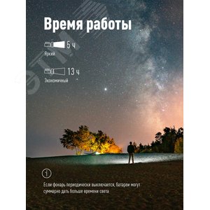 Фонарь КОСМОС 9103W 3w acc.4v kocaccu9103wled
