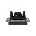 Переключатель IEK BRITE 1кл сталь