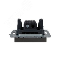 Переключатель IEK BRITE 1кл сталь