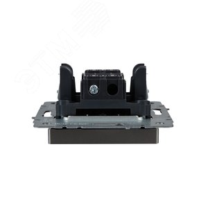 Переключатель IEK BRITE 1кл сталь