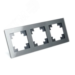 Рамка STEKKER GFR00-7003-06 3-я графит, серия КАТРИН